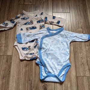 [KIDS 2/$20] EUC Baby Boy (3-6M) - UNIQLO x DISNEY BUNDLE: 2 LS Bodysuits